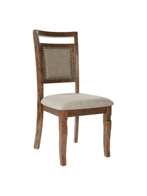 2pk Palma Dining Chair Brown - Osp Home Furnishings