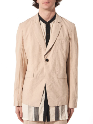 Cotton Blazer (s17j05 Beige)