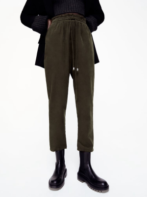 Fine-waled Corduroy Joggers