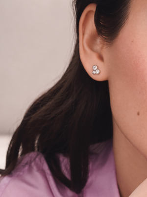 The Forevermark Tribute™ Collection Three-stone Earrings