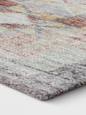 Bromelia Distressed Geo Persian Rug Blush - Opalhouse™