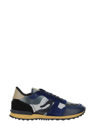 Valentino Garavani Camouflage Pattern Sneakers