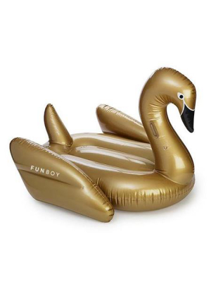 Gold Swan Pool Float