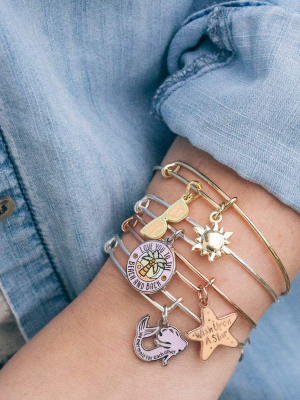 'we Mermaid For Each Other' Charm Bangle