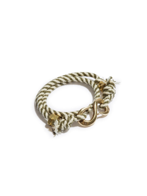 Twisted Stripe Rope S Hook Wrap Bracelet