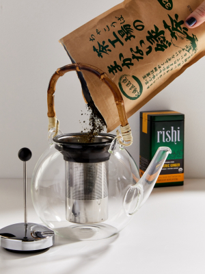 Bodum Glass And Bamboo Tea Pot