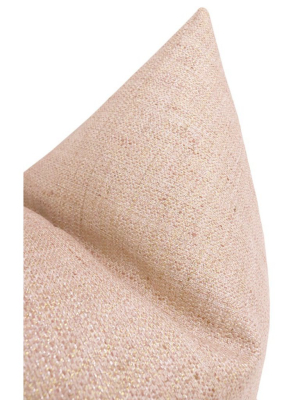 Metallic Linen Rose Gold Pillow