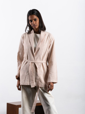 Pin Striped House Robe