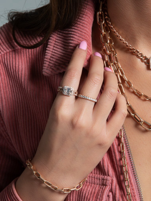 14kt Rose Gold Baguette Diamond Nikolina Ring