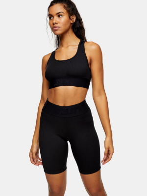 Topshop Active Black Sports Bra