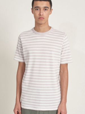 Les Basics Crew Tee / Grey Stripe