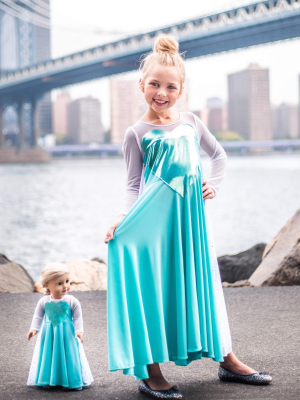 Matching Girl & Doll Ice Queen Dress