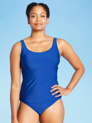 Women's Twist Back Tankini Top - All In Motion™ Blue