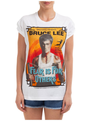 Dsquared2 Bruce Lee Print Crewneck T-shirt