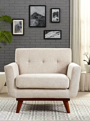 Emory Upholstered Armchair Beige