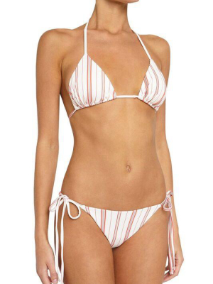 Eberjey Patio Stripes Mia Bikini Top - Fiesta