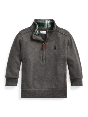 Cotton Interlock Quarter-zip Pullover