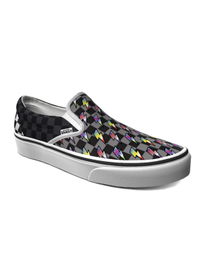 Customs Checkerboard Lightning Slip-on