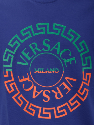 Versace Greca Printed Crewneck T-shirt