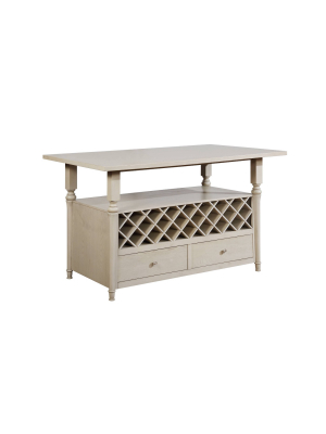 Brayden Counter Table Frost - Powell Company