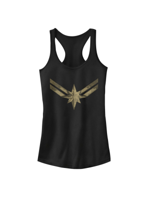 Junior's Marvel Vintage Star Costume Racerback Tank Top