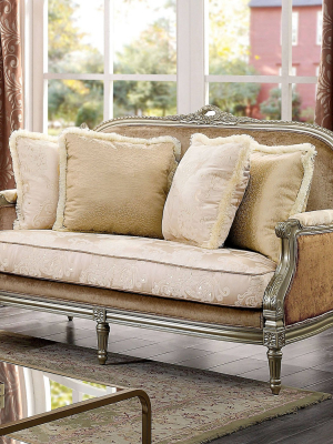 Bloomfield Upholstered Loveseat Brown/beige/champagne - Homes: Inside + Out