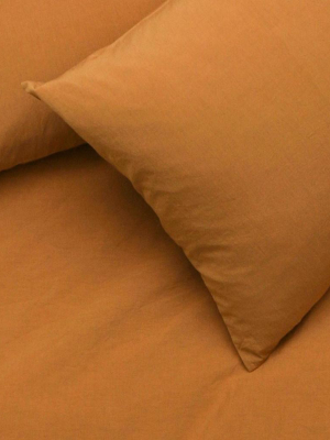 Yarn Dyed Vintage Egyptian Cotton Bedding - Amber ( Col 26)
