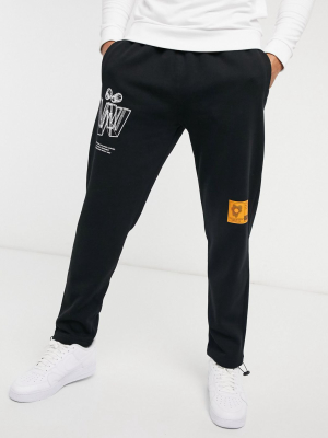 Topman Sweatpants With Toggle Cords In Black