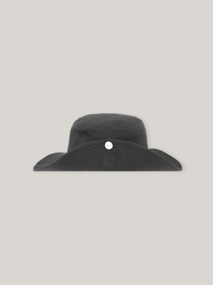 Ganni Software Heavy Cotton Hat Phantom
