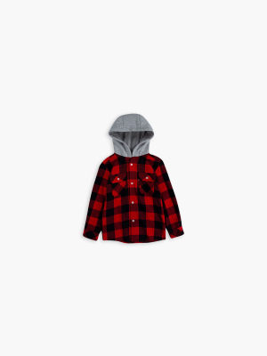 Big Boys (8-20) Hooded Shirt Jacket