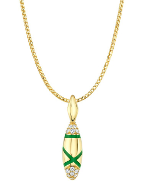 Etta Pendant Necklace - Green