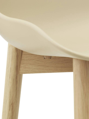 Hyg Bar + Counter Stool: Wood Base