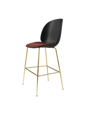 Beetle Bar Chair - Seat Upholstered - Brass Semi Matt Base