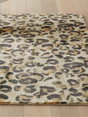 Lynx Leopard Print Rug