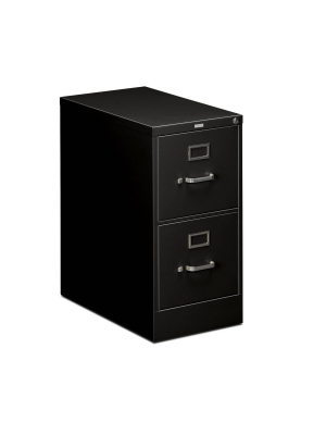 2 Drawer Full Suspension Letter Filing Cabinet Black - Hon