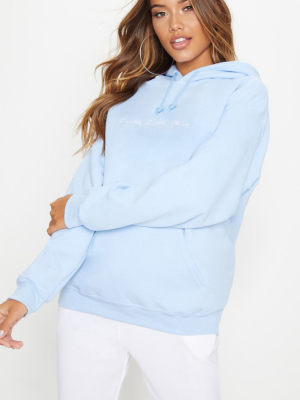 Prettylittlething Light Blue Embroidered...