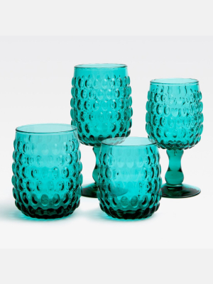 Blue Pheasant Claire Glassware (pack Of 6) - Teal