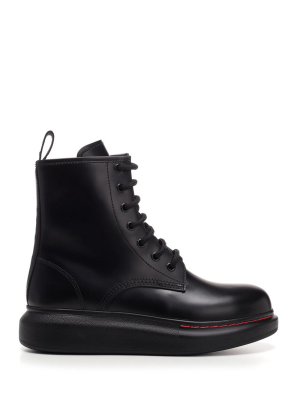 Alexander Mcqueen Hybrid Lace-up Boots