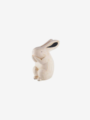 Polepole Miniature Wooden Animals - Rabbit