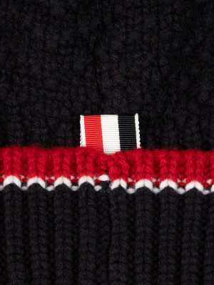 Thom Browne Rib Knit Beanie