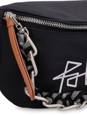 Palm Angels Logo Embroidered Zipped Belt Bag