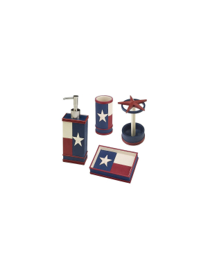 Texas Star 4 Pc Bath Accessory Set