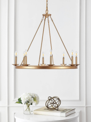 8 Light Fauna Chandelier Gold - Safavieh