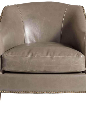 Madison Leather Chair, London Fog