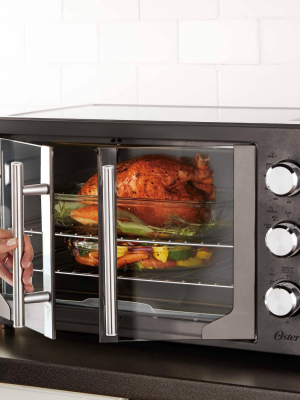 Oster Metallic & Charcoal French Door Oven With Convection