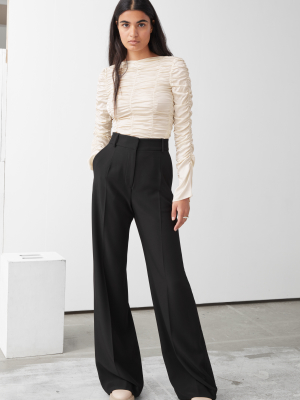 Wide Flared Trousers