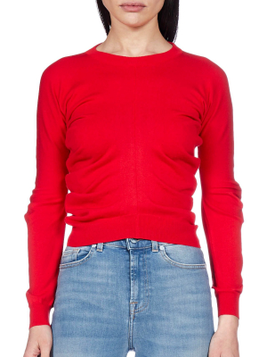 Maison Margiela Ruched Knitted Jumper