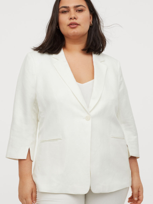 H&m+ Linen-blend Jacket