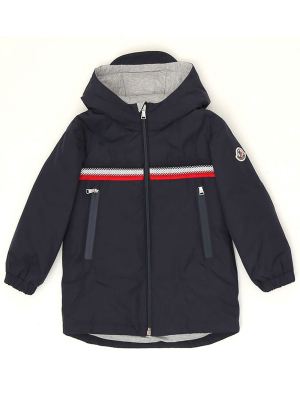 Moncler Enfant Striped Hooded Jacket