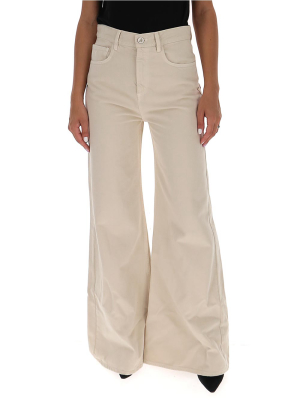 The Attico Wide-leg Flared Jeans